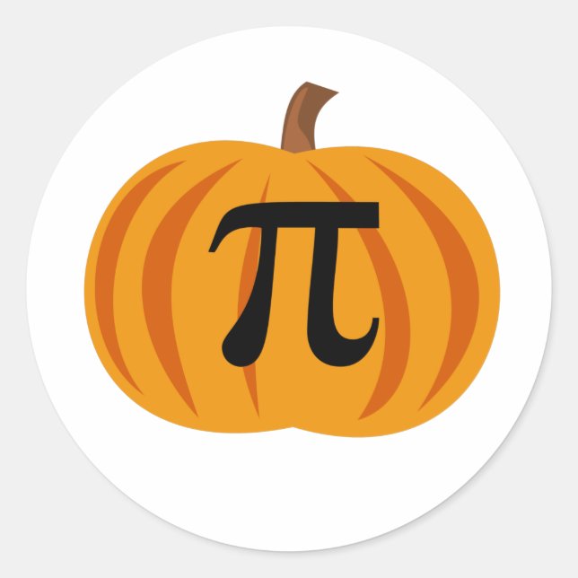 Adesivo Redondo Torta de Abóbora Simples (Frente)