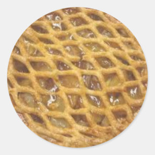 Adesivo Redondo Torta de Apple