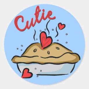 Adesivo Redondo Torta de Cutie