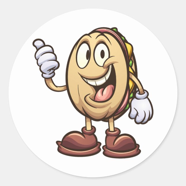 Adesivo Redondo torta mexicana (Frente)