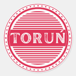 Adesivo Redondo Toruń City Pride Emblem – Polish Identity