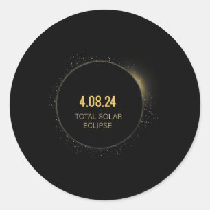 Adesivo Redondo Total 04 08 24 Eclipse Solar Total 2024 5