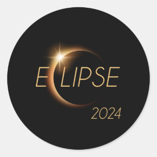 Adesivo Redondo Total América 04 08 24 Eclipse Solar Total 2024