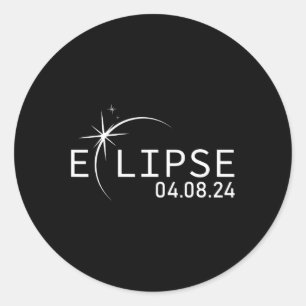 Adesivo Redondo Total de Eclipes Solares da América, Primavera 4.0