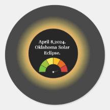 Total de Eclipse Solar Personalizado de Oklahoma