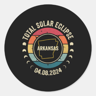 Adesivo Redondo Total Eclipse Solar 2024 Totalidade Americana abri