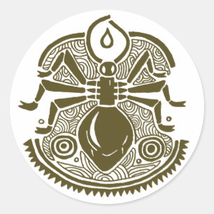 Adesivo Redondo Totem da formiga