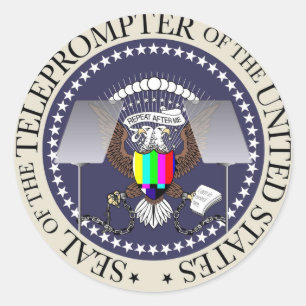 ADESIVO REDONDO TOTUS O SELO DO TELEPROMPTER