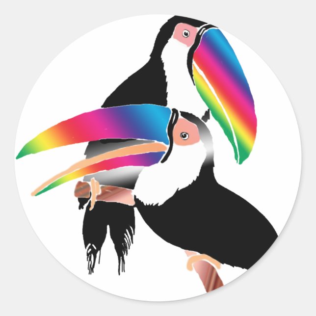 Adesivo Redondo Tou Toucans (Frente)