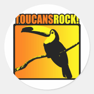 Adesivo Redondo Toucans Rock!