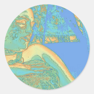 Adesivo Redondo Touch Oshun