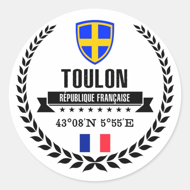 Adesivo Redondo Toulon (Frente)