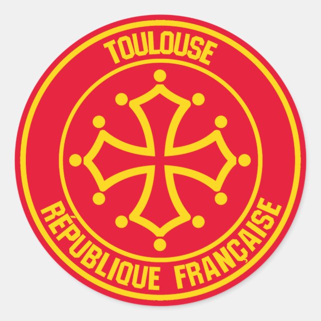 Adesivo Redondo Toulouse Round Emblem (Frente)