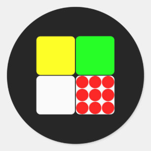 Adesivo Redondo Tour de France Jerseys 3 Black