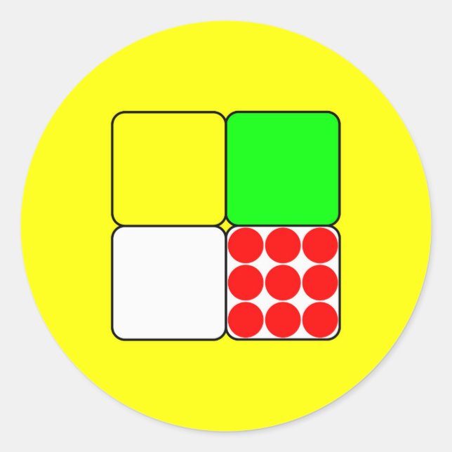 Adesivo Redondo Tour de France Jerseys 3 Yellow (Frente)