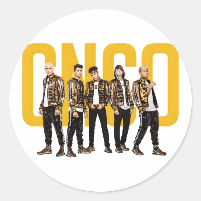 Adesivo Redondo Tour Internacional Oficial Cnco (Frente)