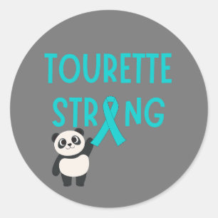 Adesivo Redondo Tourette Strong Children Stickers