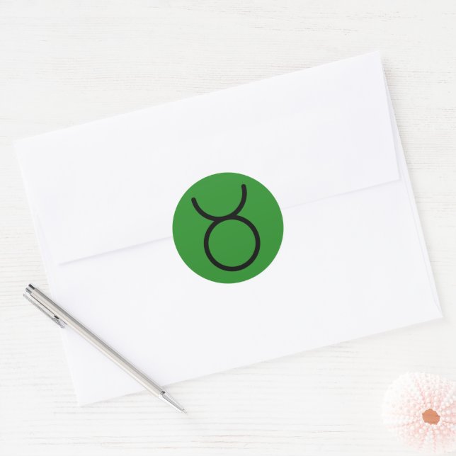 Adesivo Redondo Touro (Envelope)