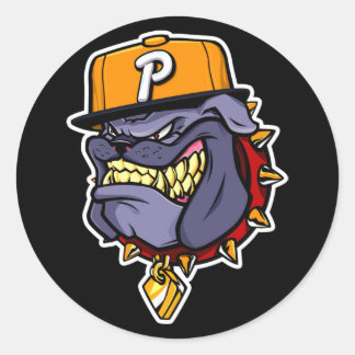 Adesivo Redondo Touro Da Indústria "O Mascote"