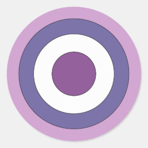 Adesivo Redondo Touro-olho roxo