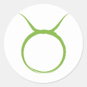 Adesivo Redondo Touro Touro Abril Maio Astrologia Zodíaco Festa