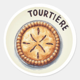 Adesivo Redondo Tourtière autocollant