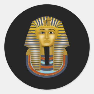 Adesivo Redondo Toutã Nkhamon Pharaon Momie