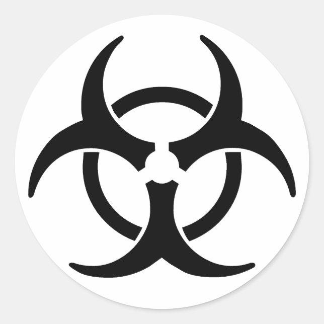 Adesivo Redondo Tóxico (Frente)