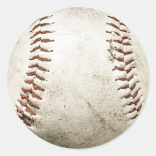 Adesivo Redondo Trabalho de arte de beisebol