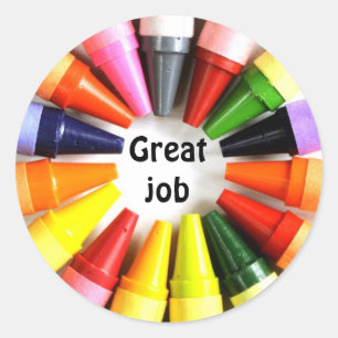 Adesivo Redondo trabalho de excelente