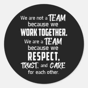 Adesivo Redondo Trabalho em Equipe Ideia do Jogador de Equipe Espí