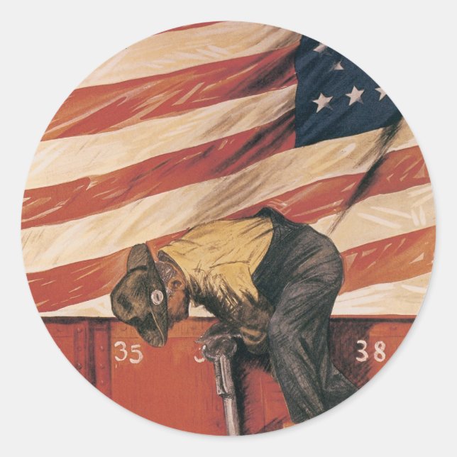 Adesivo Redondo Trabalho em equipe vence (Frente)