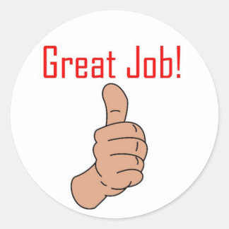 Adesivo Redondo Trabalho excelente!