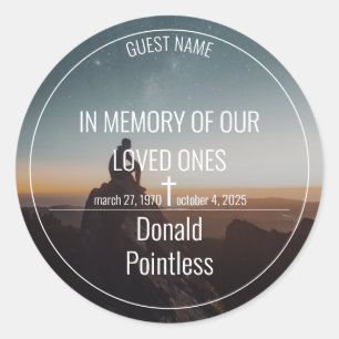 Adesivo Redondo Trabalhos de salvação