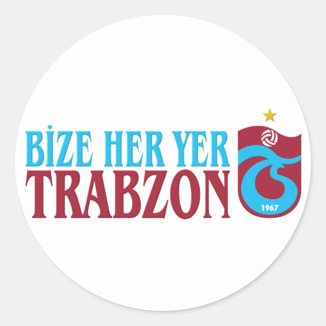 Adesivo Redondo Trabzonspor (Frente)