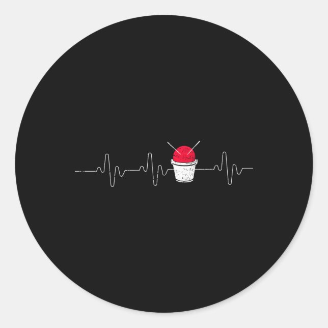 Adesivo Redondo Traçado Cardio Drumming Hebeat Classe de Malhação  (Frente)