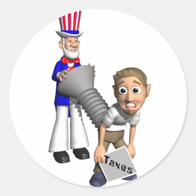 Adesivo Redondo Tradição de Dia Fiscal (Frente)