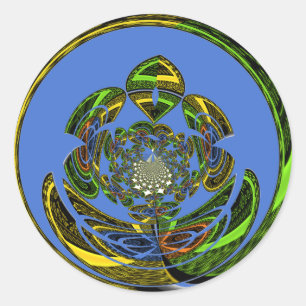 Adesivo Redondo Tradicional Apenas Azul