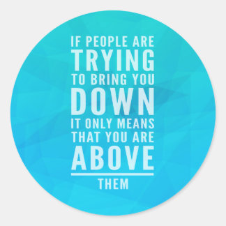 Adesivo Redondo Traga-o para baixo