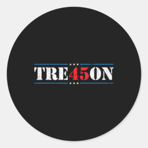 Adesivo Redondo Traição 45 2020 Eleição Anti Trump Democrat Gift