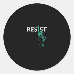 Adesivo Redondo Traje De Liberdade Enfraquecida Resiste