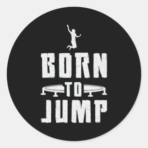 Adesivo Redondo Trampoline Nascer Para Saltar O Trampoline Do Gymn