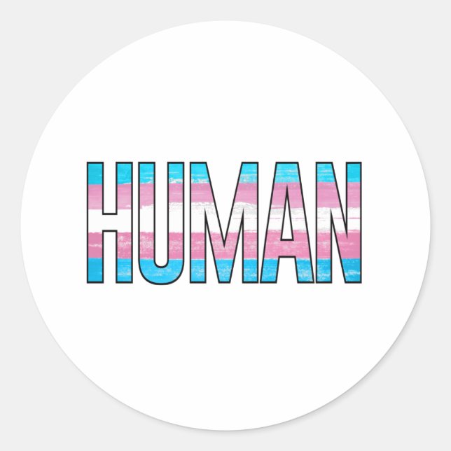 Adesivo Redondo Trans Humano (Frente)