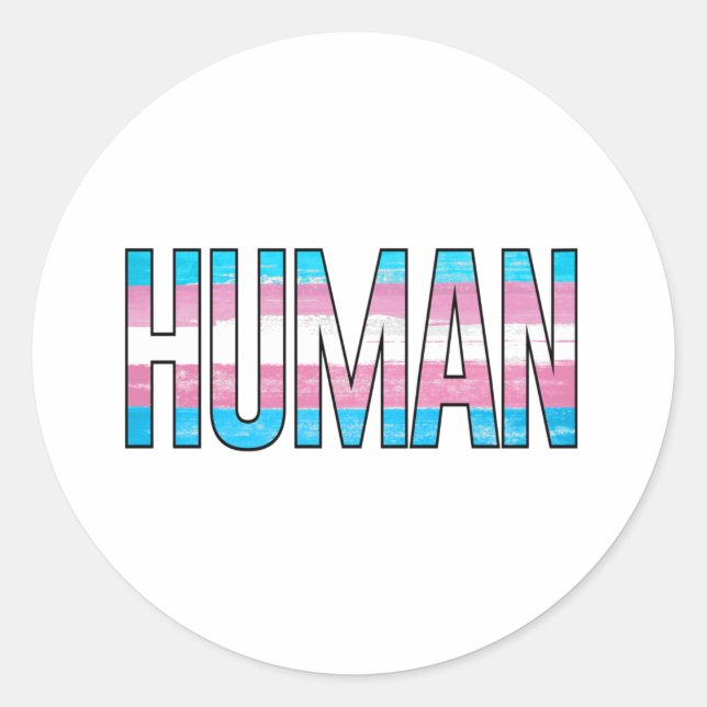 Adesivo Redondo Trans Humano (Frente)