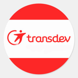 Adesivo Redondo Transdev Sticker