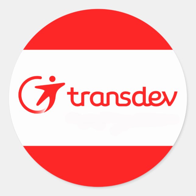 Adesivo Redondo Transdev Sticker (Frente)