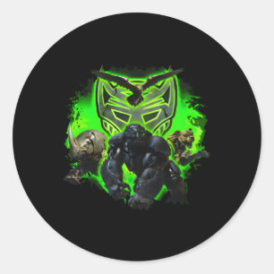 Adesivo Redondo Transformadores Aumentam Os Máximos Das Bestas