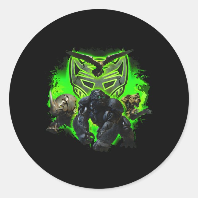 Adesivo Redondo Transformadores Aumentam Os Máximos Das Bestas (Frente)