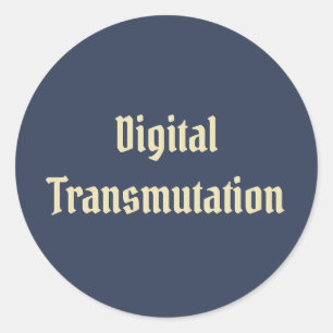 Adesivo Redondo Transmutação digital