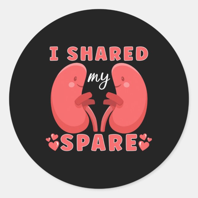 Adesivo Redondo Transplante renal Doença renal do doador (Frente)